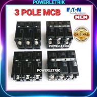 *READY STOCK* ORIGINAL 💯 EATON MEM 3 POLE 15A 20A 50A 60A MCB (MINIATURE CIRCUIT BREAKER) M3 PLUG-IN