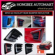 PERODUA MYVI MG3 2022-2025 REAR BUMPER REFLECTOR LIGHT WITH SIGNAL RUNNING BLACK COVER