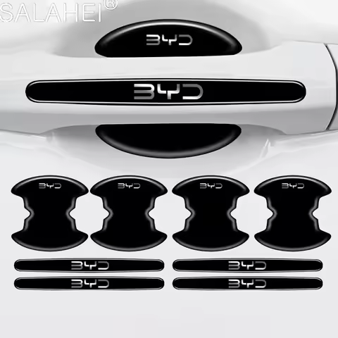 Car Door Handle Anti-scratch Sticker Carbon Fibre Car Door Bowl Handle For BYD Tang Yuan Plus Song F
