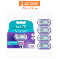 Gillette Venus Deluxe Smooth Swirl & Platinum Refill Blades 4 count