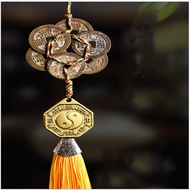 Wholesale Pure Brass Five Emperor Coins Six Emperor Coins Living Room Decoration Ornaments Portable 