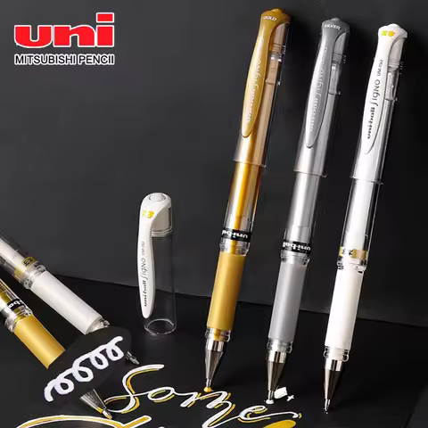 3pcs Japan UNI Highlight Gel Pens UM-153 for Writing Painting Signature Super Strong Color Overlay U