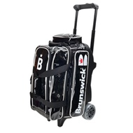 Brunswick Enamel 2-Ball Roller Bowling Bag/ Black