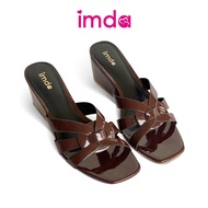 Imda Lea Chocolate Women's Sandals Wedges / Rights 5 Cm