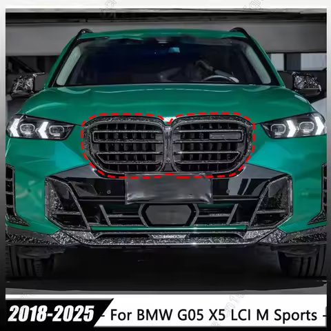 X5M Style For BMW G05 G18 LCI X5 M Sports 2018-2025 Front Bumper X5M Style Racing Radiator Grill Air