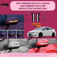 XTREME AUTO HONDA CIVIC FB 2012-2015 CAR NEW CHROME CRYSTAL ALBINO SIDE MIRROR LED LAMP ACCESSORIES