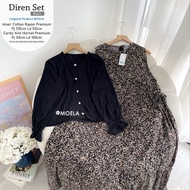 Diren Rinde set dress + cardy jumbo allsize busui premium moela berlabel