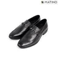 MATINO SHOES รองเท้าชายคัทชูหนังแท้ รุ่น MC/B 3014 - BLACK/TAN