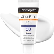 Neutrogena Clear Facial Sunscreen Lotion SPF50, Suitable for Easy-to-Acne Skin, Wide Spectrum UVA/UV