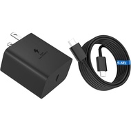Pengecas Pantas Pixel 45W, Pengecas Pantas PPS GaN USBC dengan Kabel 6.6ft/2m untuk Google Pixel 10P