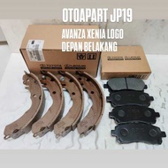 Brake PAD BRAKE PAD BRAKE SHOE AVANZA XENIA LOGO BRAKE PAD SET Front Rear AVANZA XENIA LOGO