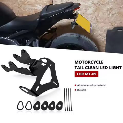 For Motorcycle Accessories Rear Fender Registration Bracket License Plate Holder Frame Tail Tidy MT-
