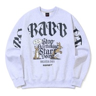 BSRABBIT Stop Overthinking Crewneck-Heather Gray Long Sleeve