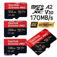 【威龍百貨】貨】高速 記憶卡 SanDisk Extreme PRO microSD 64G128G 256G 512G