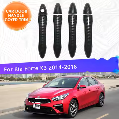 For Kia Forte Cerato K3 YD 2014~2018 Car Door Handle Cover Trim Sticker Styling Protector 4 5door Ca