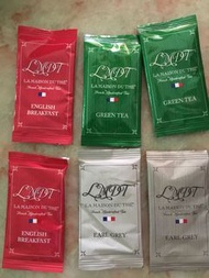 french tea bags English breakfast, green tea earl grey