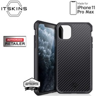ITSkins Hybrid Fusion Carbon for iPhone 11 Pro Max ( Black 1 ) ( Barcode: 4894465852511 )