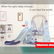 Playground kids set swing slider s lide playground mainan budak buaian basketball