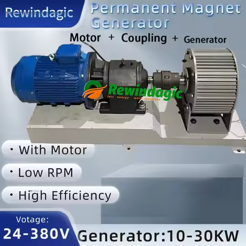 10KW-30KW Electric Alternator Generator with motor Complete Set Low RPM Permanent Magnet 96V 220V 23