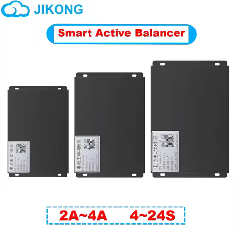 JK BMS 4A Lifepo4 Board Active Balancer 16S 48V Smart 2A 5A 15A Battery Equalizer 8S 24S 25V - 100V 