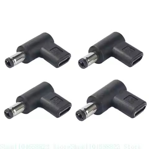 USB C to DC5525/5521 Converter Type C to 5.5x2.1mm/5.5x2.5mm Charging Adapter Connector for Outdoor 