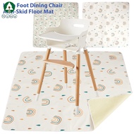 Baby Dining Chair Mat Non-Slip High Chair Food Catcher Waterproof Baby Splat Mat Portable High Chair Feeding Mat Reusable  SHOPSBC4690