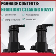 L&R Car Headlight Cleaning Washer Fluid Jet Headlight Washer Nozzle for A4 B7 S4 2007-2009