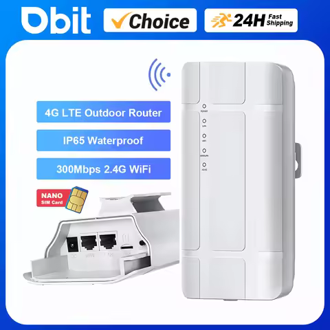 DBIT Wifi Router 4G SIM Card Lte Router Outdoor Waterproof Modem Support 24V POE Power Supply 32 Use