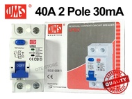 UMS 40A 30mA 2POLE ELCB