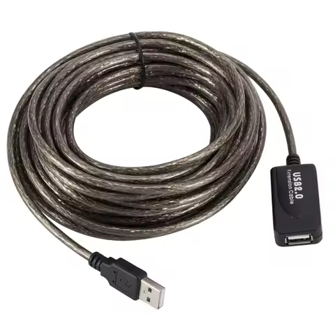 5M/10M/15M/20M USB2.0 Extension Cable High Speed Active Repeater Male To Female Extension Cord Wire