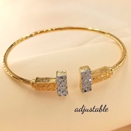 Bracelet Bangle H Mixgold  Gold Plated Cop 916