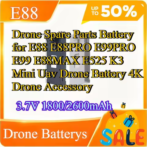 Drone Spare Parts Battery for E88 E88PRO E99PRO E99 E88MAX E525 K3 Mini Uav Drone Battery 4K Drone A