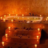 I048 Flameless Water Candles Floating Water Electronic Candles Wedding Pool Dinner Candles