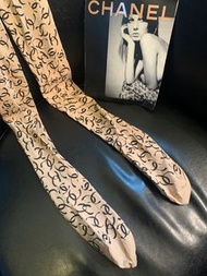 Chanel 法國製 logo 褲襪 絲襪 3號 庫存新品 稀有款
