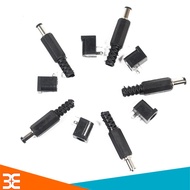 Set of 10 DC Jacks 5.5x2.1mm (5 male Jacks - 5 female Jacks)
