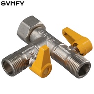 SVNFY Water Diverter, G1/2" Brass Shower Diverter Valve, 3 Way T Adapter Shower Head Showerhead and 
