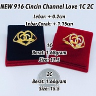 NEW GOLD 916 Cincin Channel Love 1C 2C 1g 6 Sept _