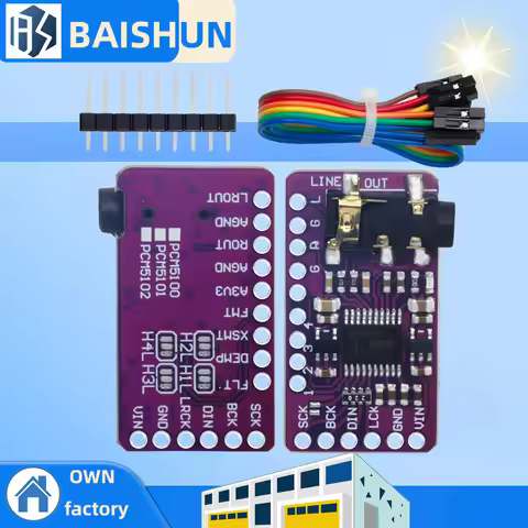 Interface I2S PCM5102A DAC Decoder GY-PCM5102 I2S Player Module For Raspberry Pi pHAT Format Board D