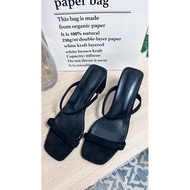 OPEN TOE HEELS BLACK COLOUR