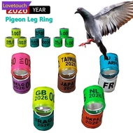 LOVETOUCH 10/50Pcs 2026 Years Pigeons Foot Ring 8x11mm Pigeons Foot Ring Parrots Leg Rings Birds Tra