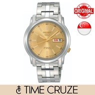 [Time Cruze] Seiko 5 SNKL81  Automatic 21 Jewels Stainless Steel Gold Dial Men's Watch SNKL81K1 SNKL81K
