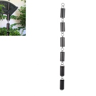 sakurabc-my Jiawu Rain Chain  Rainwater Catcher & Diverter 1m/3.28ft Aluminum Cylinder Decorative fo