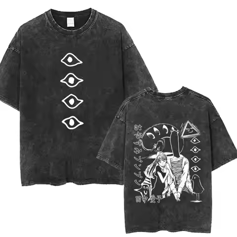 Washed Vintage Anime Oyasumi Goodnight Punpun Onodera T-shirt Aiko Tanaka Graphic T Shirts Men Women