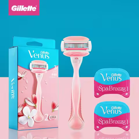 Gillette Venus Hair Removal WHITE TEA Scent Beauty White Shaver For Women Private Parts SPA Breeze P