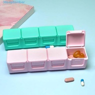 SEPTEMBER Pill Box Vitamins Waterproof Medicine Organizer Storage Container Cut Compartment Medicine Pill Box