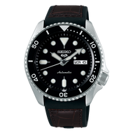 BNIB Seiko 5 Sports SRPD55K2 SRPD55 SRPD55K Automatic Black Dial Black Silicone Band Watch