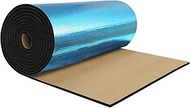 X AUTOHAUX 787mil 20mm 0.31sqft Car Sound Deadening Mat Aluminum Foil Heat Shield Material Self Adhe