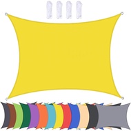 Sun Sail Sun Shade Sail Rectangle Patio Garden Canopy Outdoor Waterproof Sunscreen Awnings for Patio