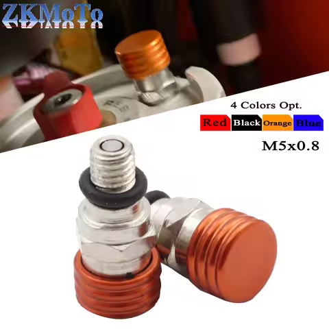 M5x0.8 Motorcycle Fork Air Bleeder Valves For HONDA YAMAHA SUZUKI KAWASAKI GASGAS EC 250 300 250F 35