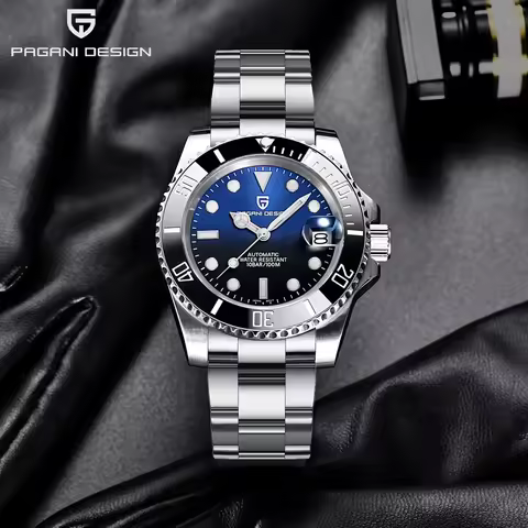Pagani Design 2025 Men Automatic Mechanical Watch PD1661 Japan NH35 Dive Stainless Steel Waterproof 